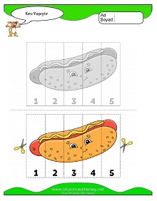 Kes Yapıştır Çalışma Sayfaları